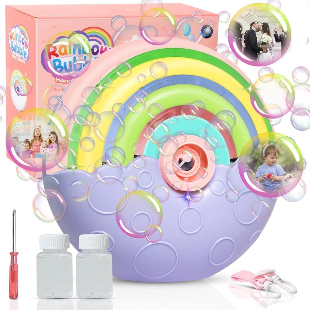 Rainbow Bubble Music and Light Bubble Machine