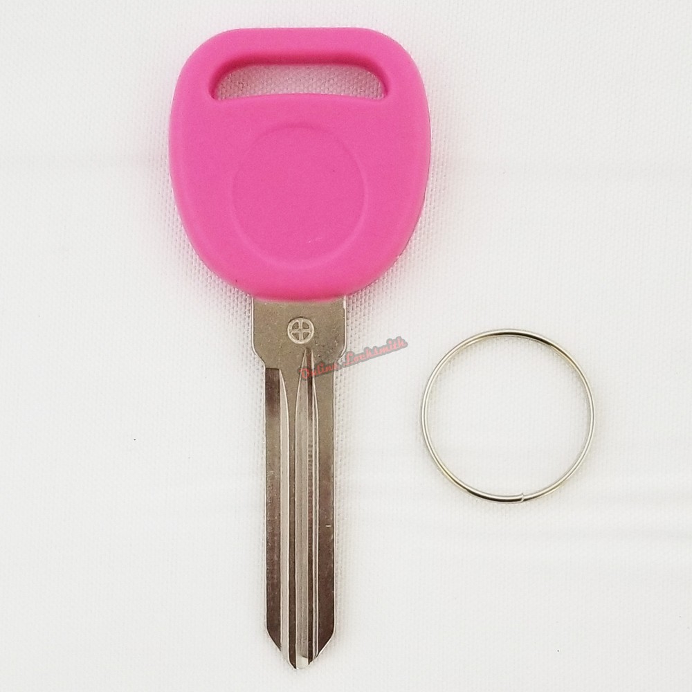 Transponder Chipped Key Pink B111 For Gm Vehicles Easy DIY Programming ID46