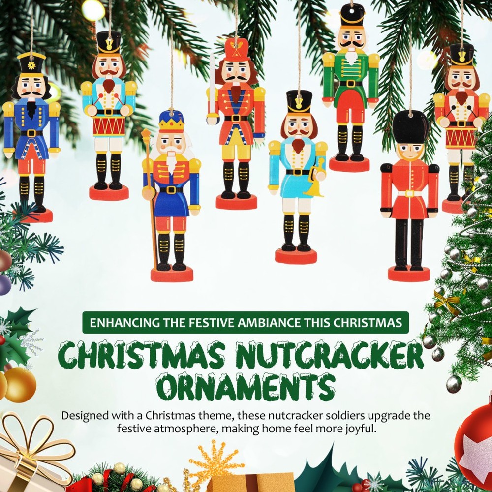 36 Pcs Nutcracker Miniature Nutcrackers Holiday Door Decorations