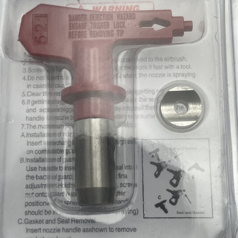 (5 pack ) dez sc-6 airless spray tip 521