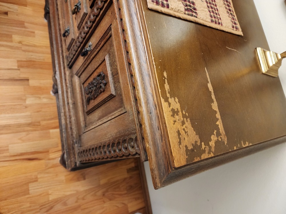 Antique sideboard buffet cabinet