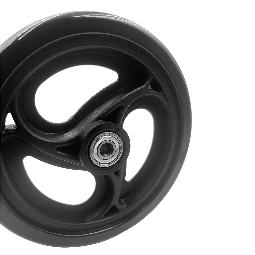 Yuqim 2 Pcs 6" Replacement Wheels for Rollator Walker 6 inches, Black