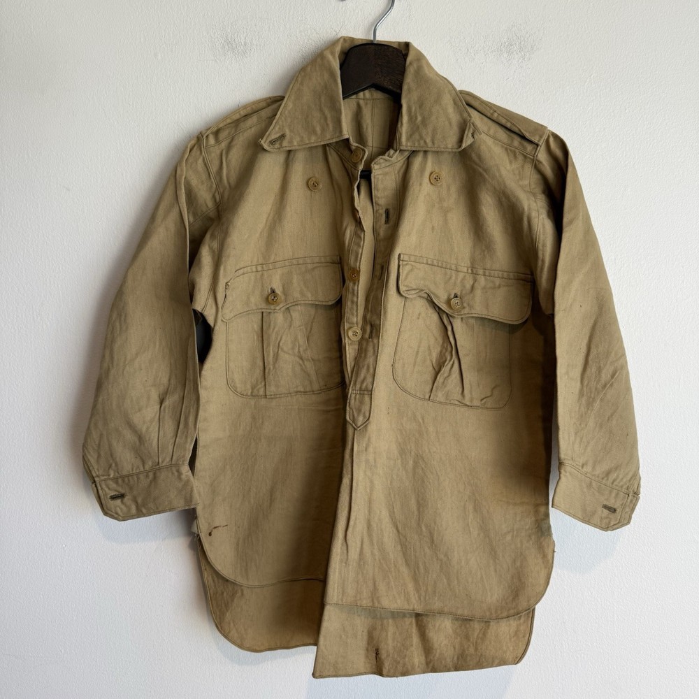 Original WWII German DAK HJ Tropical Shirt Pullover