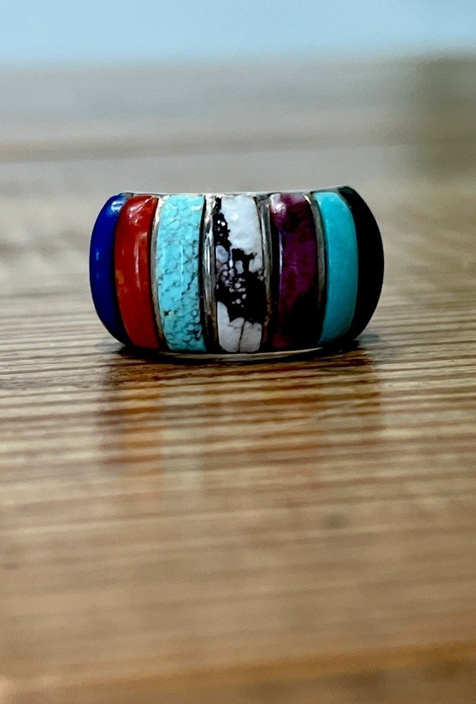 Sanel Sterling Silver Multi Stone Ring