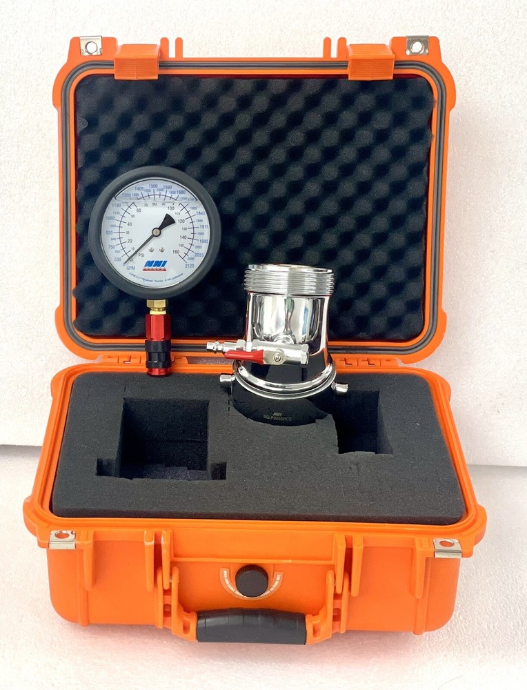 2-1/2" NST Hydrant Flow 30* Elbow Diffuser 160Psi /2120GPM Line Gauge with Case