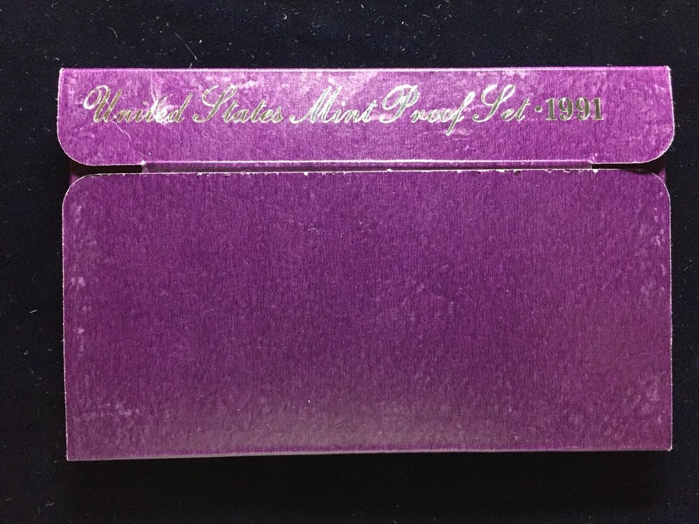 1991 US Mint Proof Set 5 Piece Clad Set COA