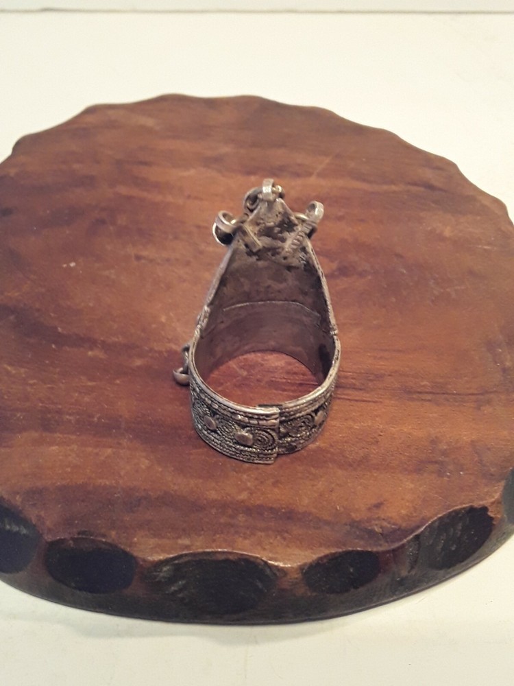 Vintage Tibetan Silver Shaker Ring Adjustable