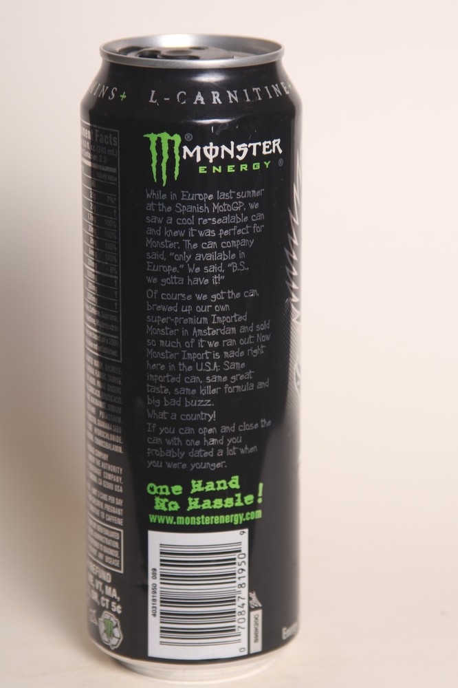 Import Monster Energy Can - 550ml Empty 2009