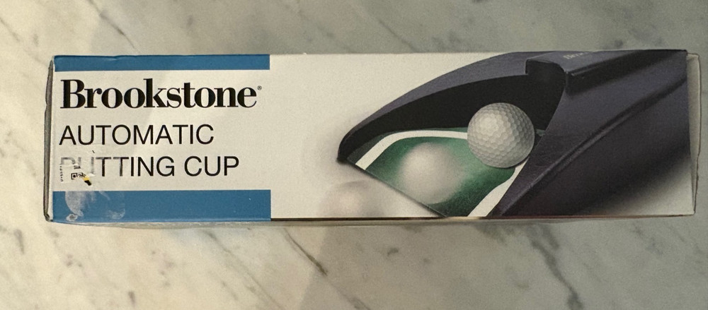 Brookstone Automatic Golf Putting Cup Automatic Ball Return