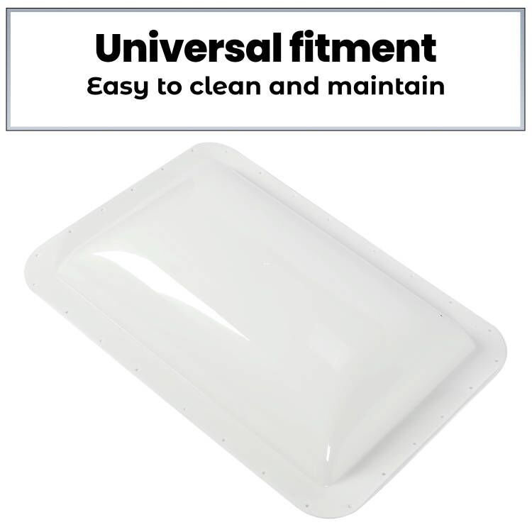 Plastic White RV Roof Skylight Cover For Camper Skylight Food Truck Skylight
