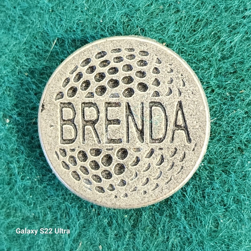 Personalized Metal Golf Ball Marker for Brenda