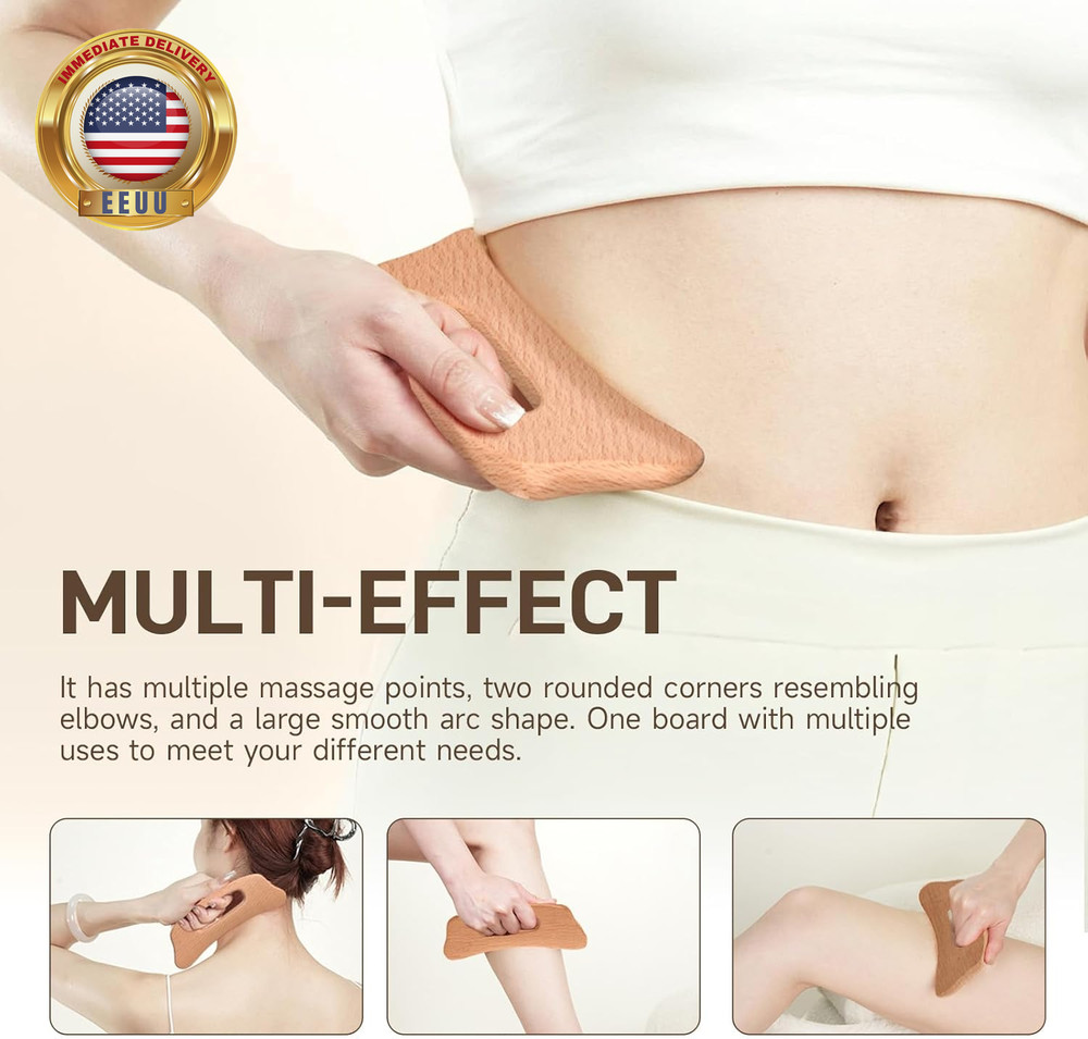 Wood Massage Tool (Gua Sha Board 2) ⭐️⭐️⭐️⭐️⭐️