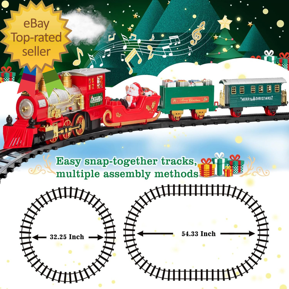 Train Set Christmas Train Set with Steam Light and Sounds Train Sets
