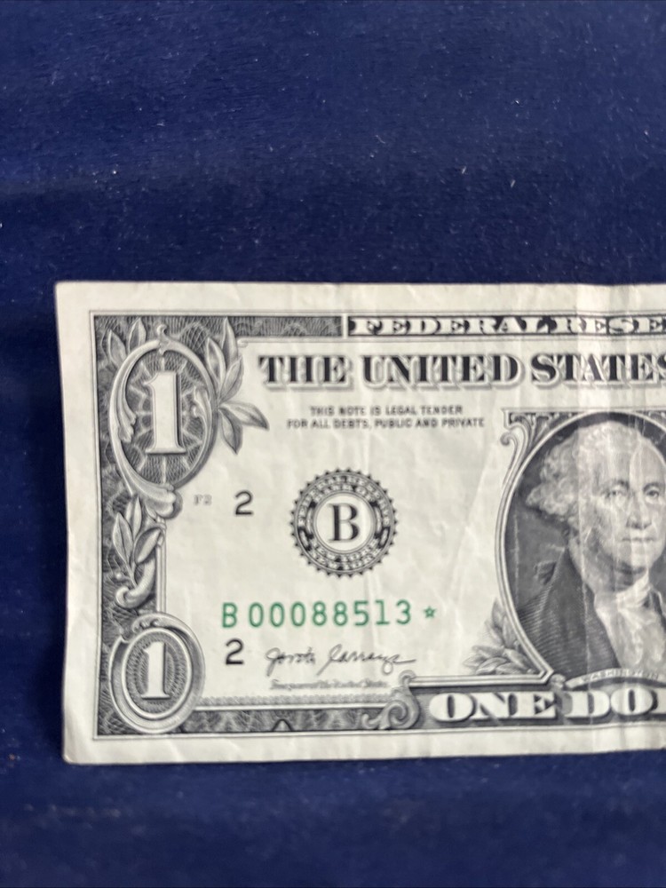 2017 A Series $1 Star Note Low SN 00088513*