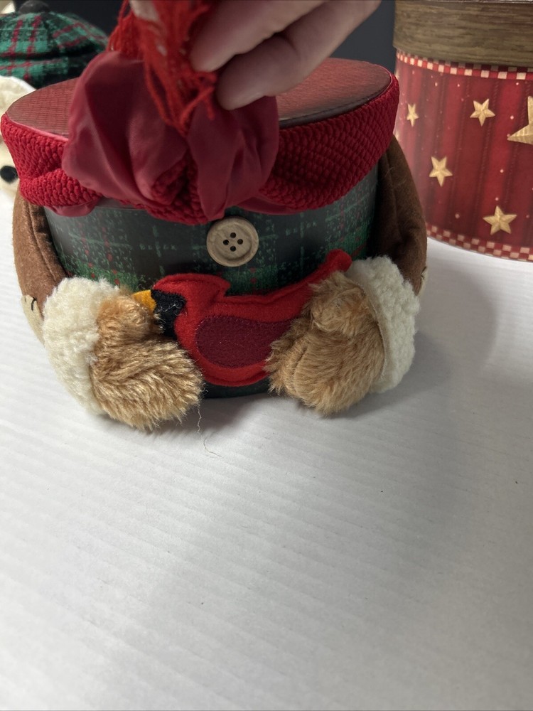 Three tier bear Holiday boxes containers