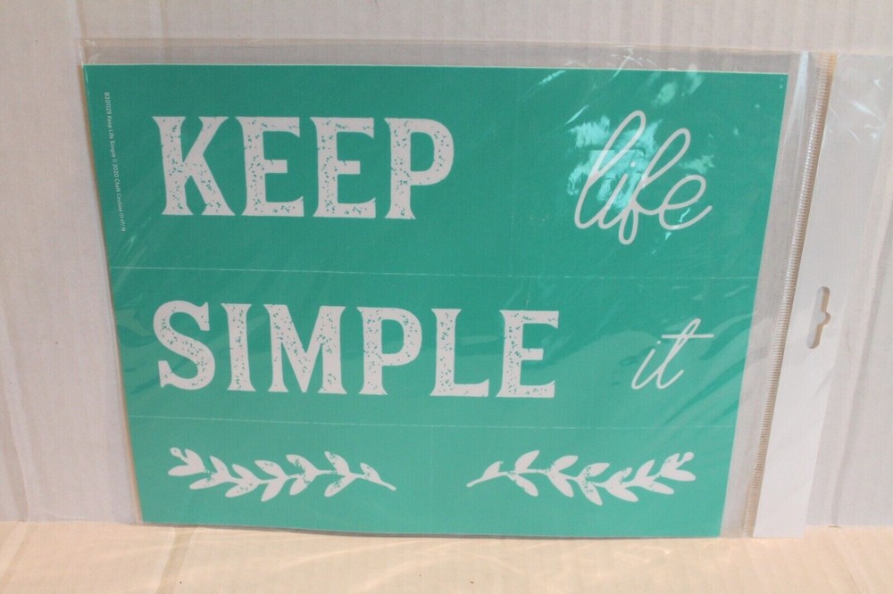 "Keep Life Simple" Chalk Couture Transfer Stencil NEW