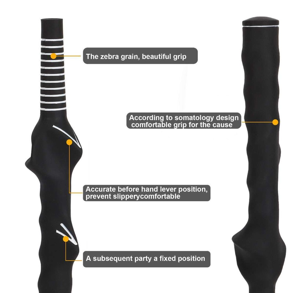 2Pcs Set Golf Grip Trainer Standard Teaching Aid Warm Up Training Tempo Practice