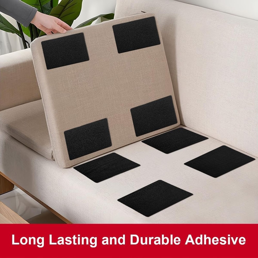 Versatile 4x6 Inch Hook and Loop Strips - Essential for Home and Craft Projects