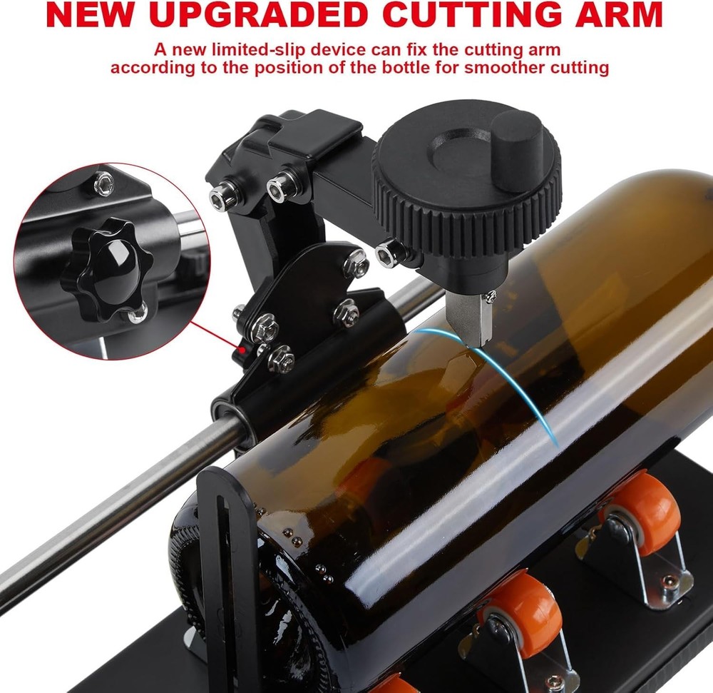 Adjustable Glass Bottle Cutter for Art Projects – Complete DIY Accessory Set