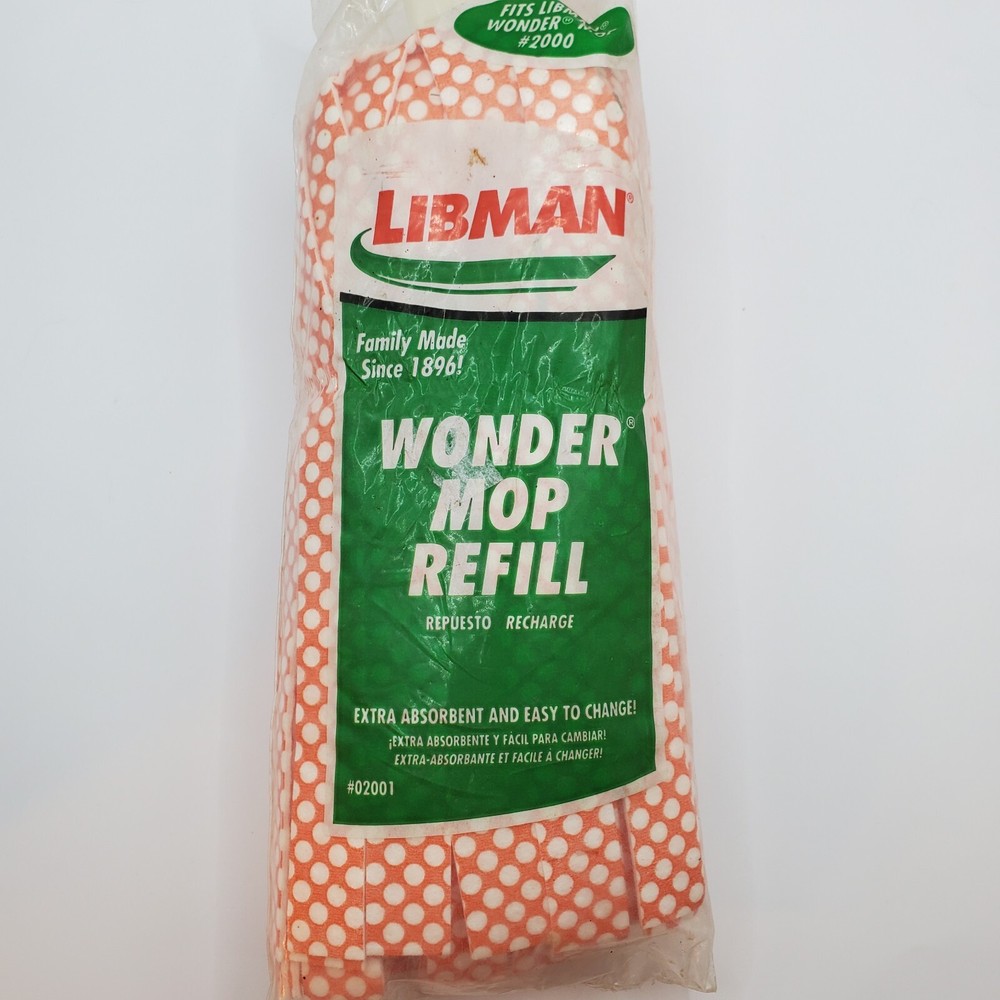 Libman Wonder Mop Refill  Model 02001 Easy Change Refill