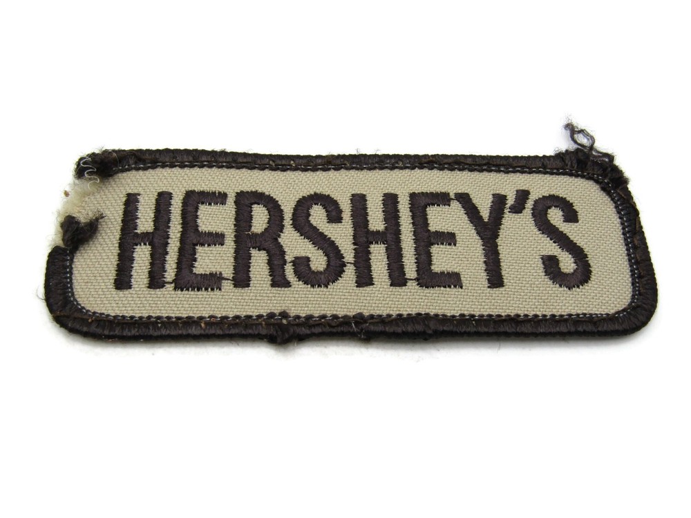 Vintage Hershey's Patch Brown Background