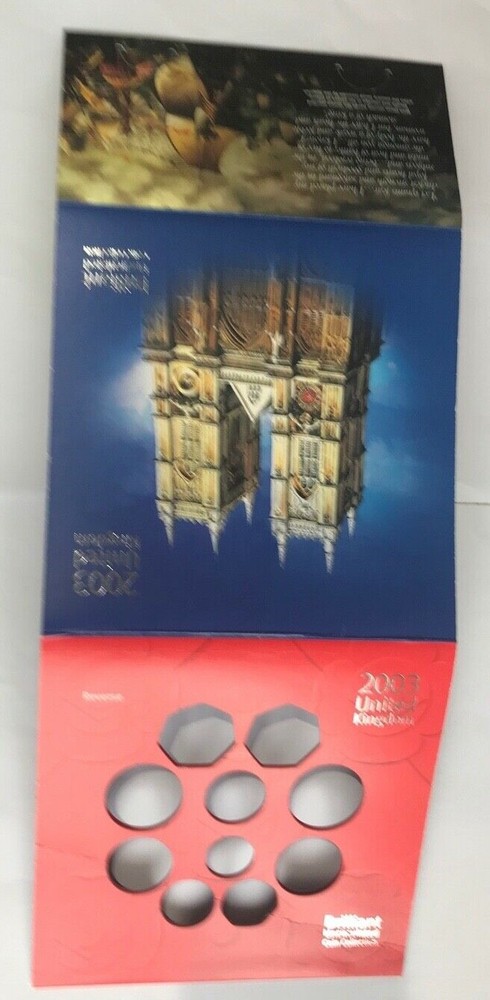 2003 Royal Mint Annual coin set Outer box only NO COINS