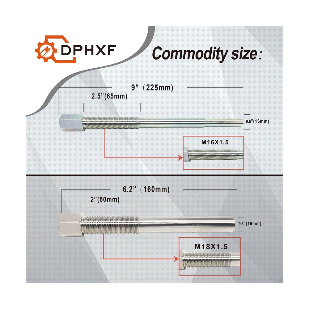 DPHXF Hardened Primary & Secondary Clutch Puller Tool kit. Contains 12 Differ...