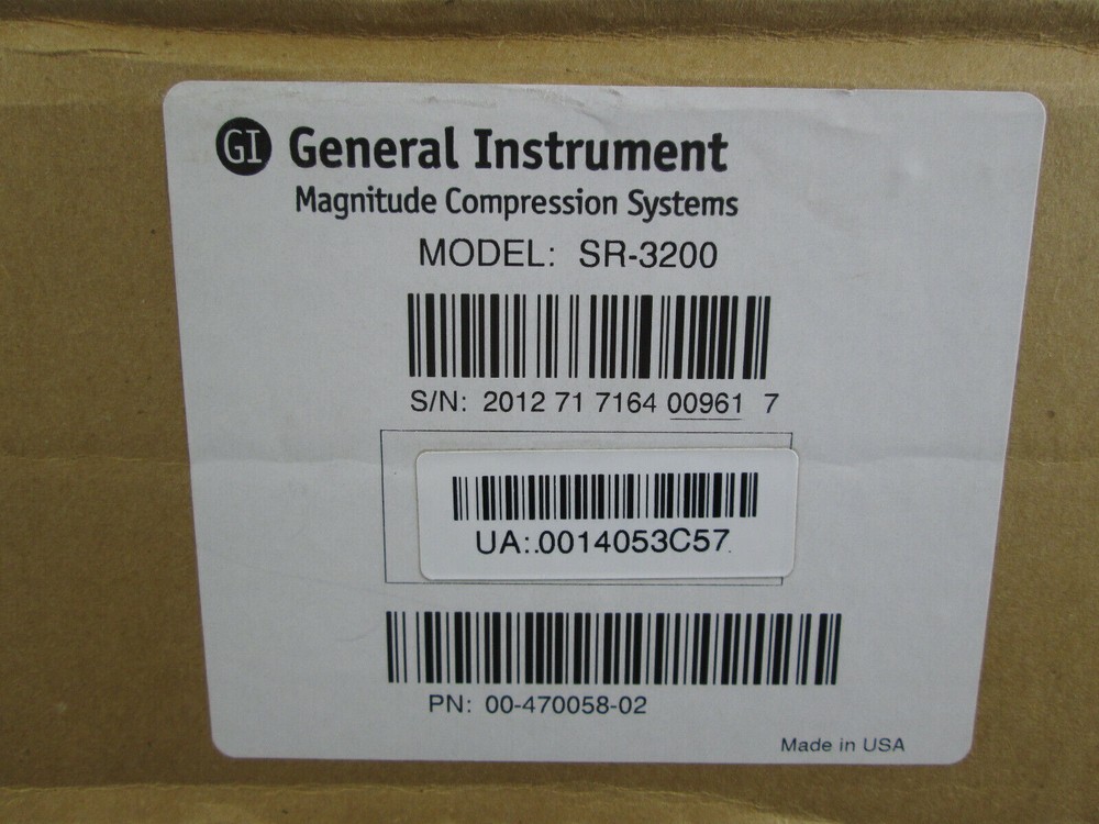 New GI General Instrument Magnitude SR-3200 Commercial Receiver Decoder SKU B
