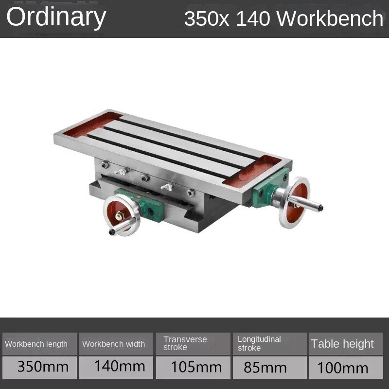 350*140mm Milling Machine Work Table Slide Milling Table Working Cross Table