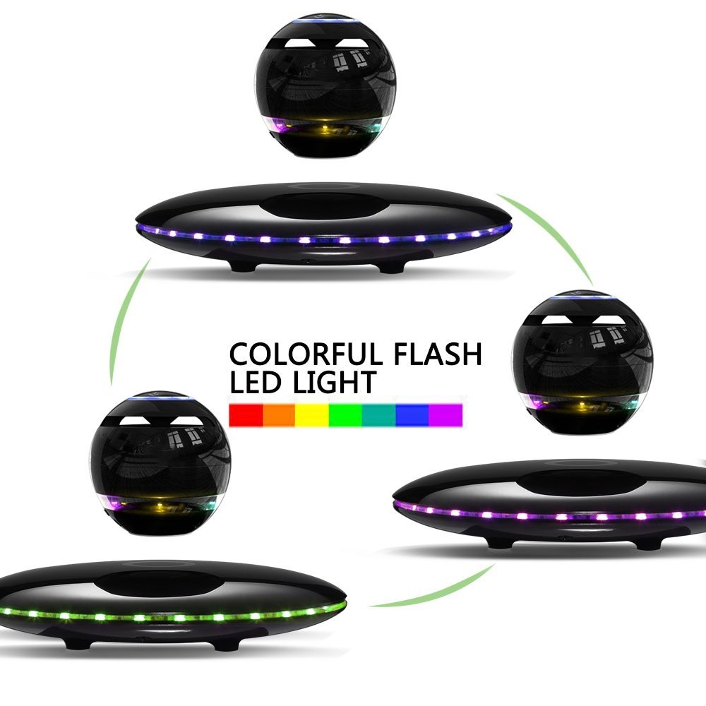 Infinity Orb Magnetic Levitating Speaker Bluetooth 4.0 LED Flash Black