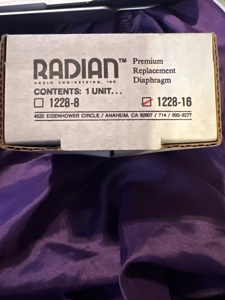 Radian Premium Replacement Diaphragm 1228-16
