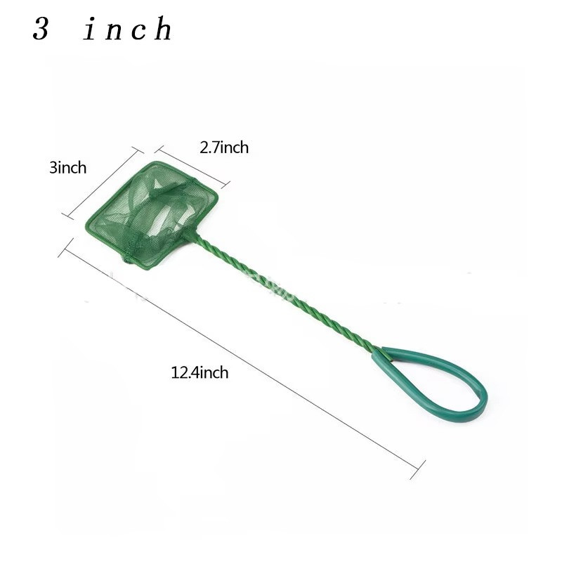 10 Inch Aquarium Fish Net - Soft Nylon Mesh & Rust Resistant Handle for Easy Use