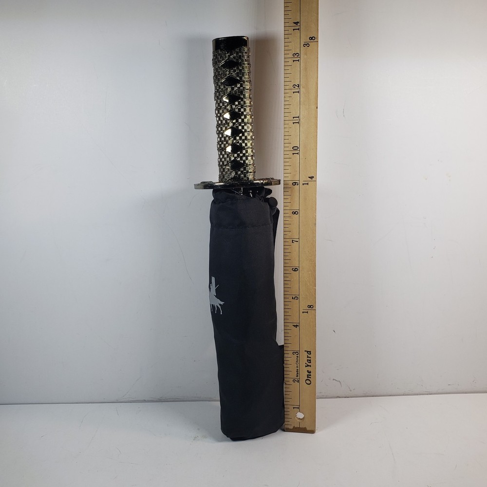 Umbrella With Samaria Sword Handle/ Hilt Black