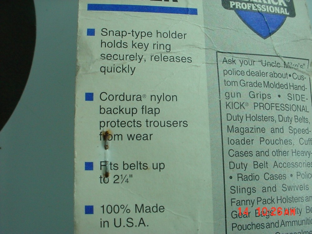 Uncle Mike's Nylon Key Ring Holder 8860-1