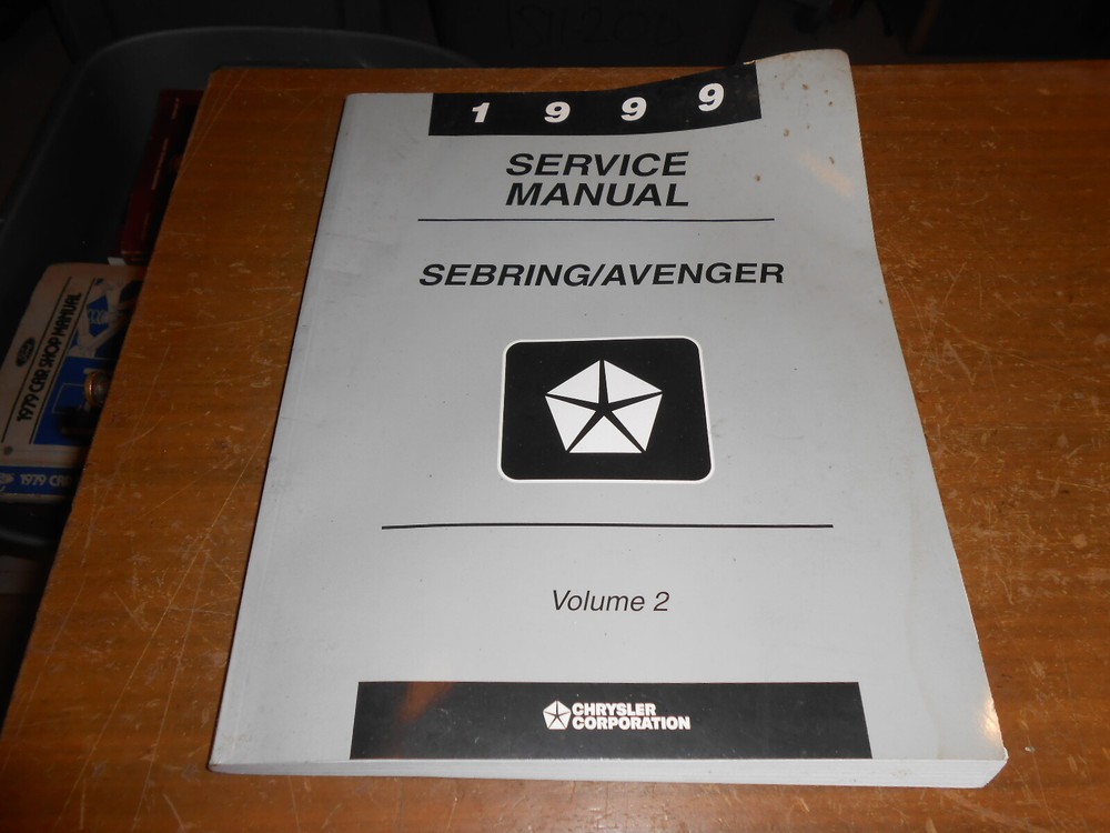 1999 Sebring Avenger Service Manual Vol 2