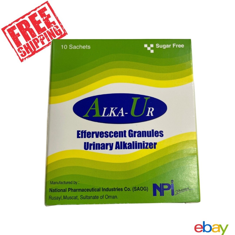 10 Sachets  ALKA-UR Effervescent Granules Urinary Alkalinizer, الكا يو فوار
