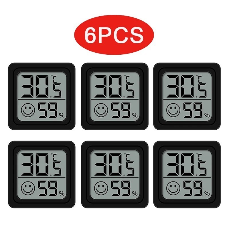 6pcs Digital Thermometer Hygrometer Indoor Mini Temperature LCD Electronic...