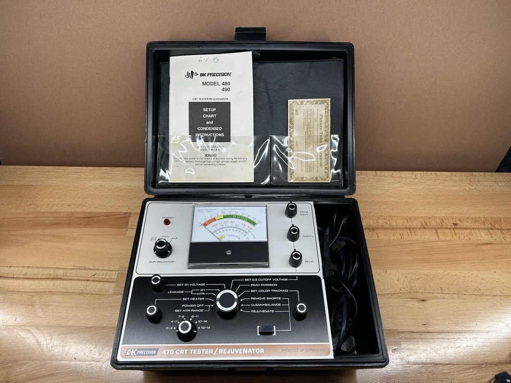 B&K Model 470 CRT TESTER/REJUVENATOR (Untested)