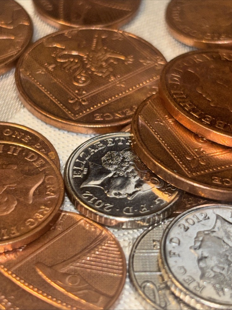 Real Magnetic British Pence Set￼