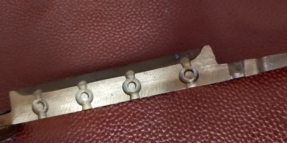 Brass Revolutionary War era Pewter Button Mold