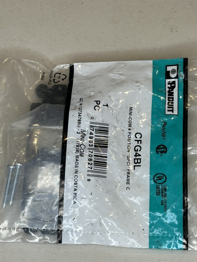 Panduit CFG4BL Mini-Com 4 Position GFCI Frame C NEW