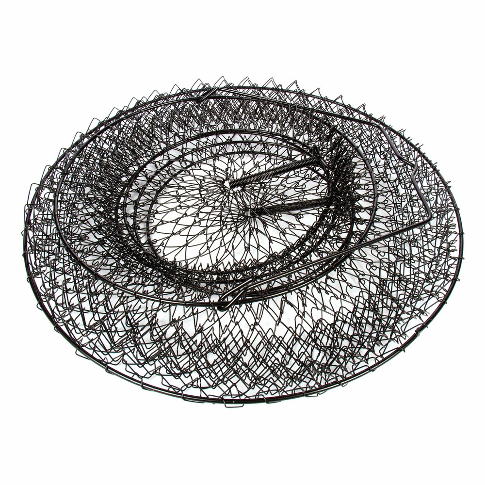 (2 pack) 13" Collapsible Fish Basket，Anodized wire structure