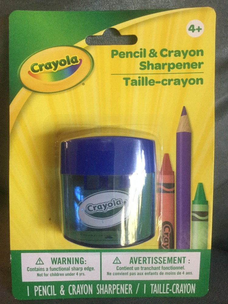 CRAYOLA BLUE PENCIL & CRAYON SHARPENER - NEW IN PACKAGE