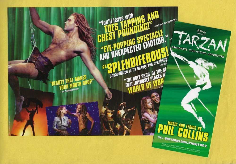 Phil Collins "TARZAN" Josh Strickland / Shuler Hensley 2006 Broadway Flyer