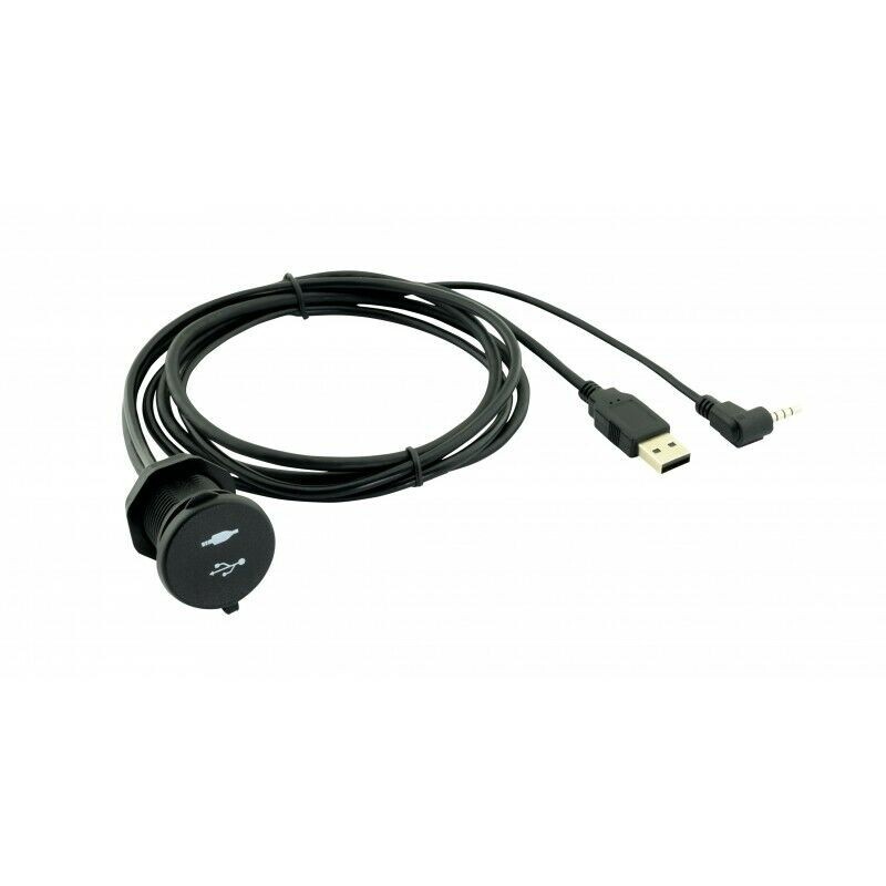PAC USBAUX3 USB & 3.5mm AUX 3-Ft Cable with Waterproof Cap