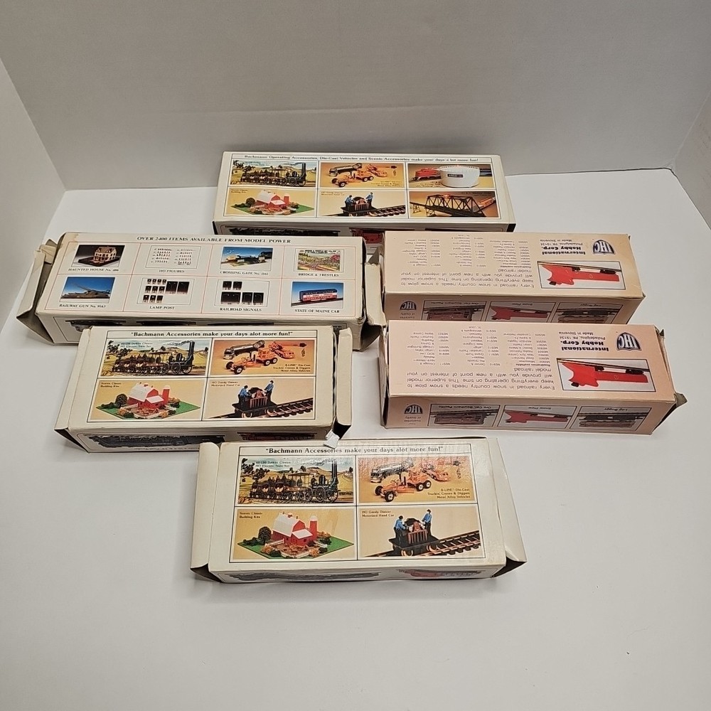 Bachman HO Scale Electronic Train Set Bundle 6 Pc In Box Lot