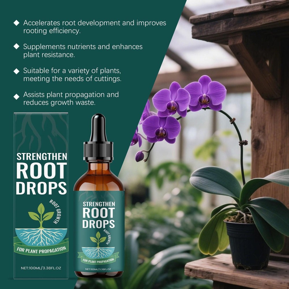 Root Drops for Propagation Rooting Liquid 100ml RootStimulator for Plants