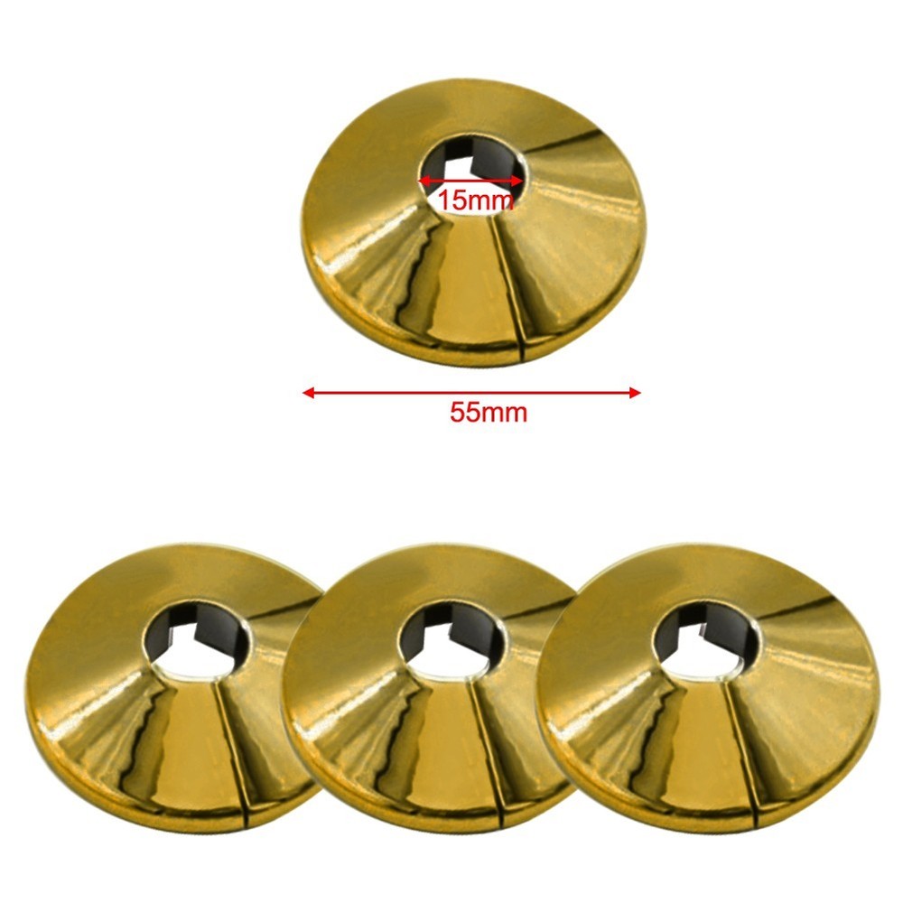 Plastic Covers Radiator Pipe Collars Shield Gold Plastic Covers Install