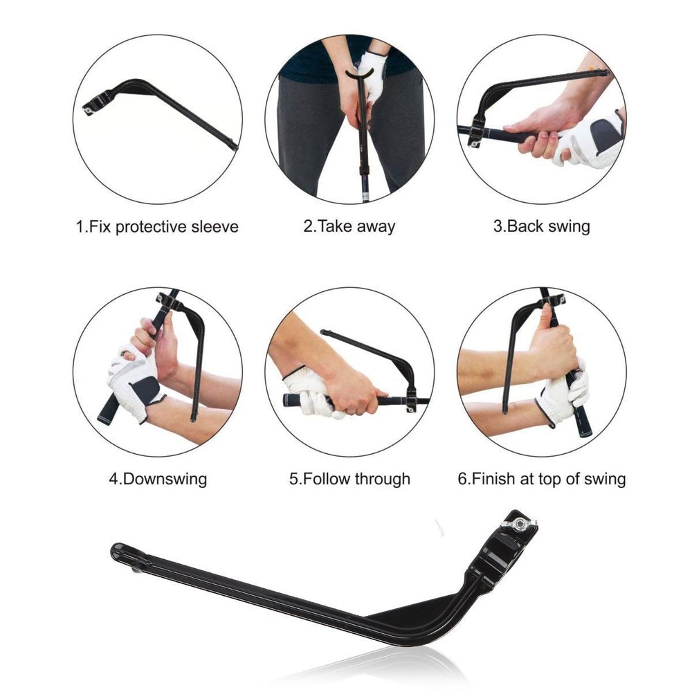 Beginner Golf Practice Swing Trainer Gesture Wrist Alignment Training Aid Tool