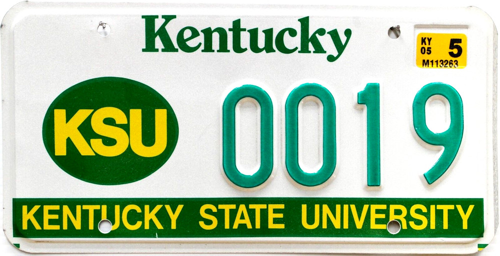 Kentucky State University License Plate